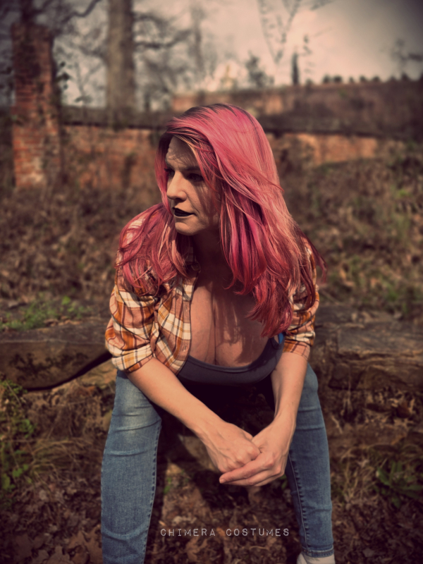 Full bust cosplay portrait — well-fitted character costume capturing visual accuracy on a curvy figure with excellent all-day chest support